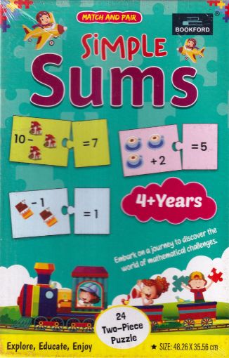 Picture of MATCH AND PAIR PUZZLES. SIMPLE SUMS.