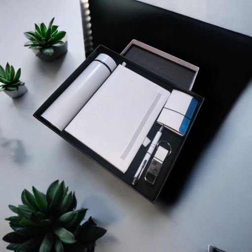 Picture of NEW YEAR DIARY 2026.GIFT SET . WHITE.