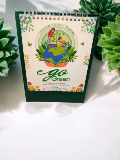 Picture of NEW YEAR  TABLE CALENDER  2026. GO GREEN.
