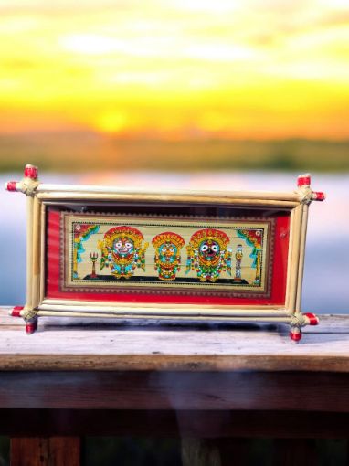 Picture of PATTACHITRA PHOTO FRAME. JAGANNATH,SUBHADRA,BALABHADRA.