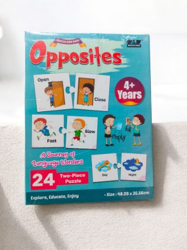 Picture of MATCH AND PAIR OPPOSITES. JIGSAW PUZZLE.
