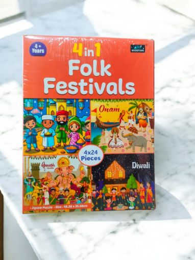 Picture of 4 IN 1 FOLK FESTIVALS. JIGSAW PUZZLE.