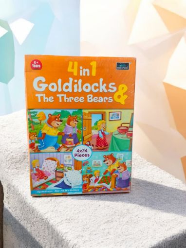 Picture of 4 IN 1 GOLDILOCKS & THE THREE BEARS. JIGSAW PUZZLE.