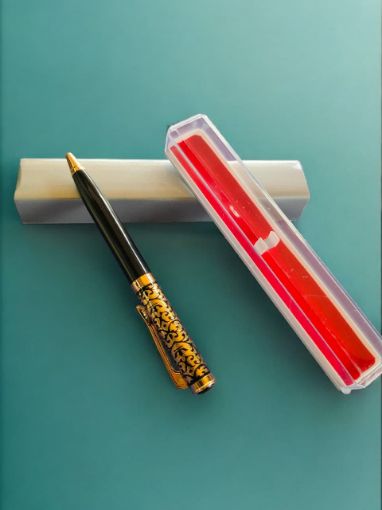 Picture of PREMIUM BLUE BALL PEN WITH TRANSPARENT GIFT BOX.