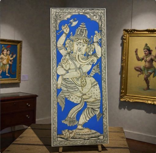 Picture of PATTACHITRA LORD GANESH – HANDCRAFTED ARTWORK