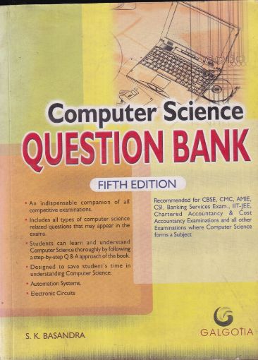 Picture of COMPUTER SCIENCE QUESTION BANK-5TH EDITION